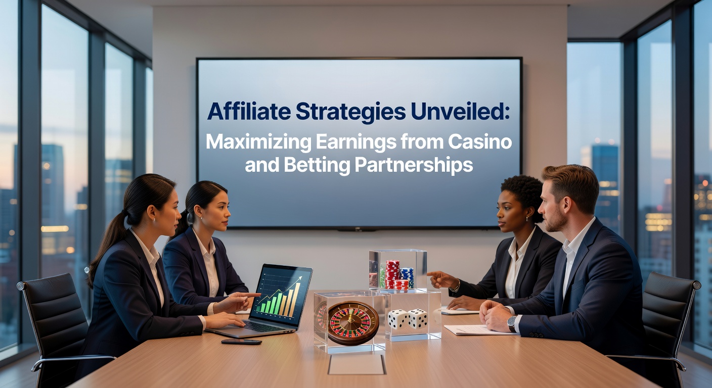 Affiliate dashboard showing revenue metrics from casino partnerships, with graphs highlighting earnings growth