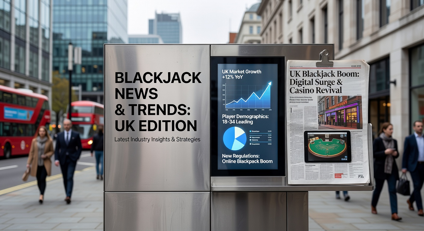 Vibrant casino floor with MONOPOLY Blackjack Progressive table in action at a London venue, players engaged around the table with progressive jackpot display lit up
