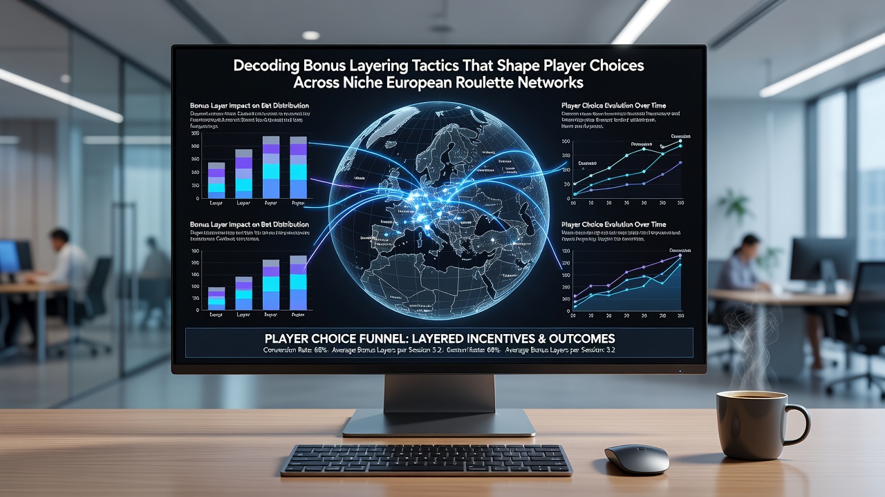 Chart showing player choice distribution across layered roulette bonus networks in Europe