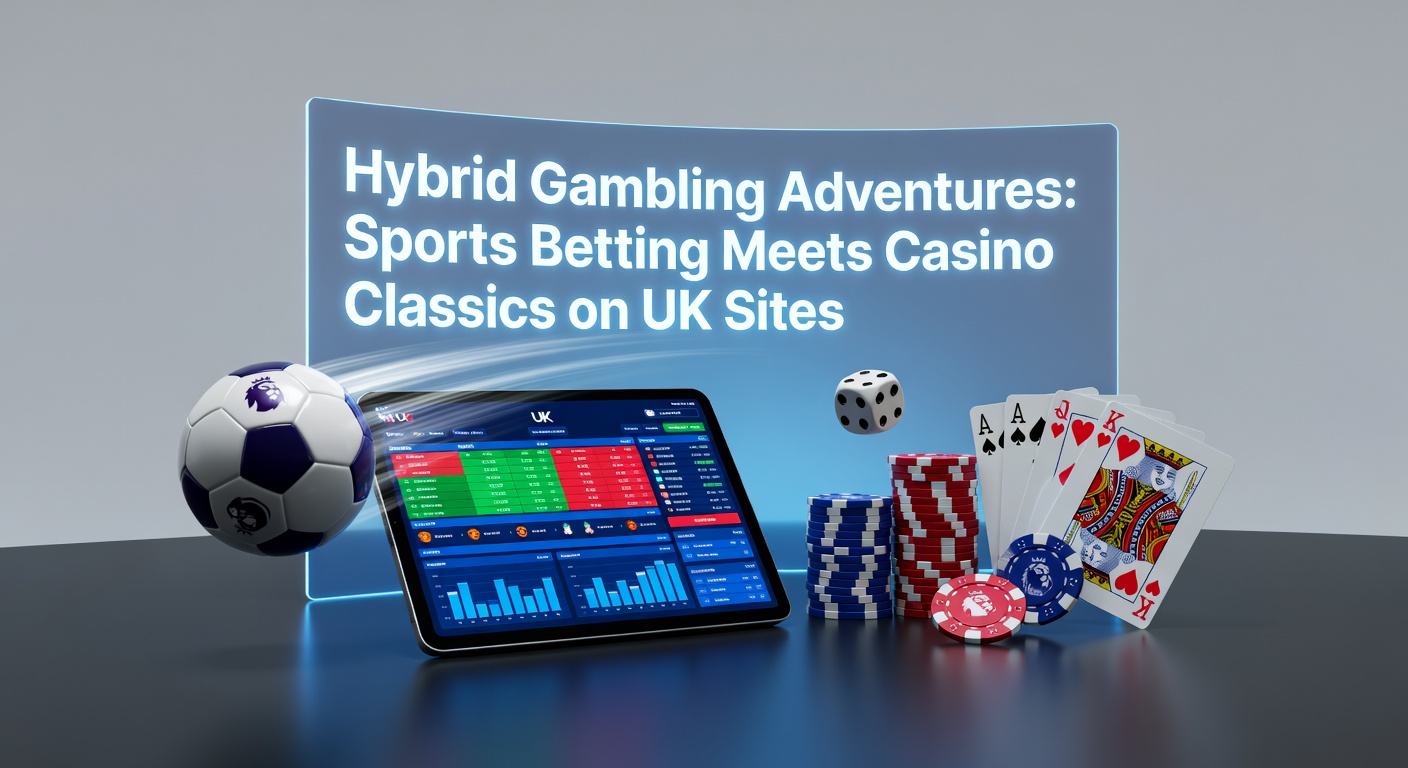 Vibrant online platform displaying sports betting odds alongside casino game reels and tables, showcasing hybrid gambling integration on UK sites