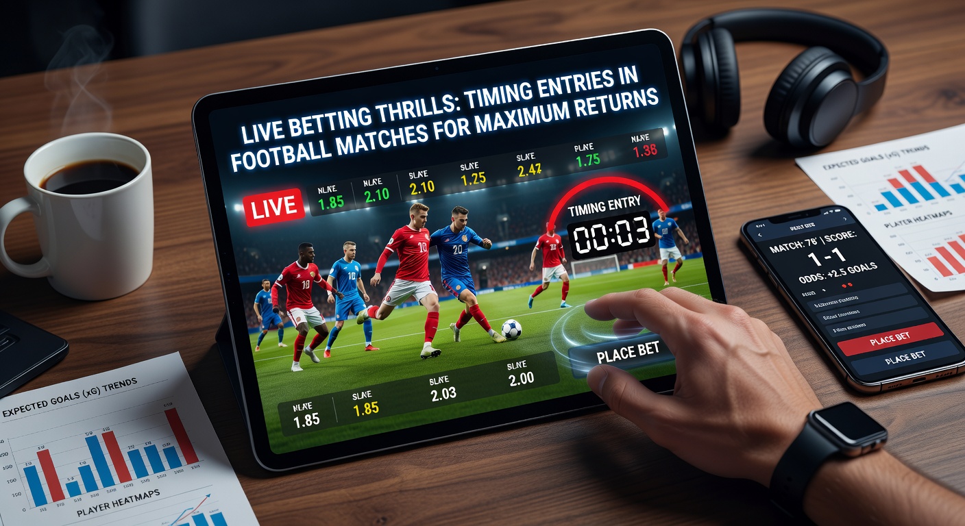 Dynamic live betting interface showing real-time football odds fluctuations during a tense match moment